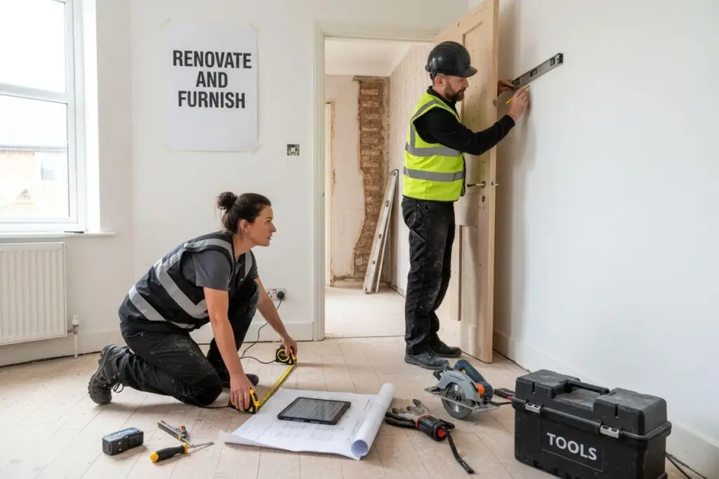 nvestment property undergoing renovations that may be financed using proceeds from a cash-out refinance.