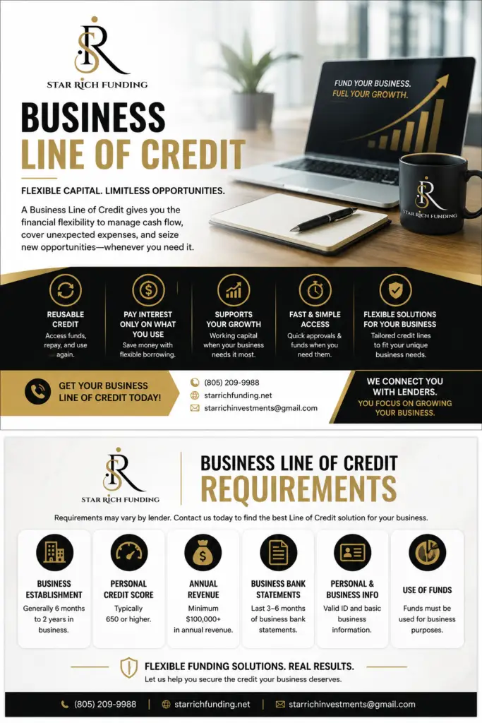 Business owner discussing a revolving line of credit with a commercial lender