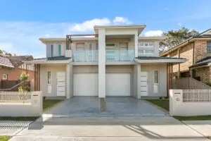Modern duplex rental property designed for real estate investors building long-term rental income.