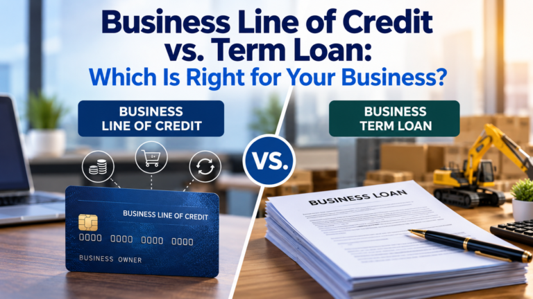 Business line of credit vs. term loan comparison for business owners