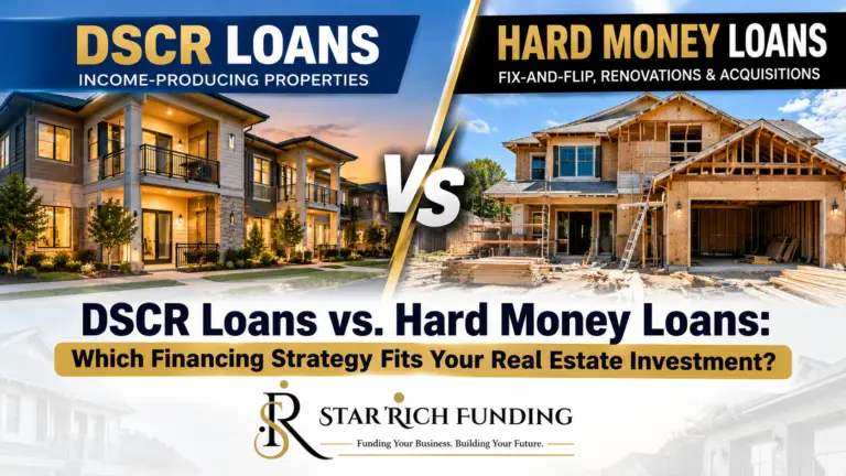 DSCR loans vs. hard money loans comparison for real estate investors