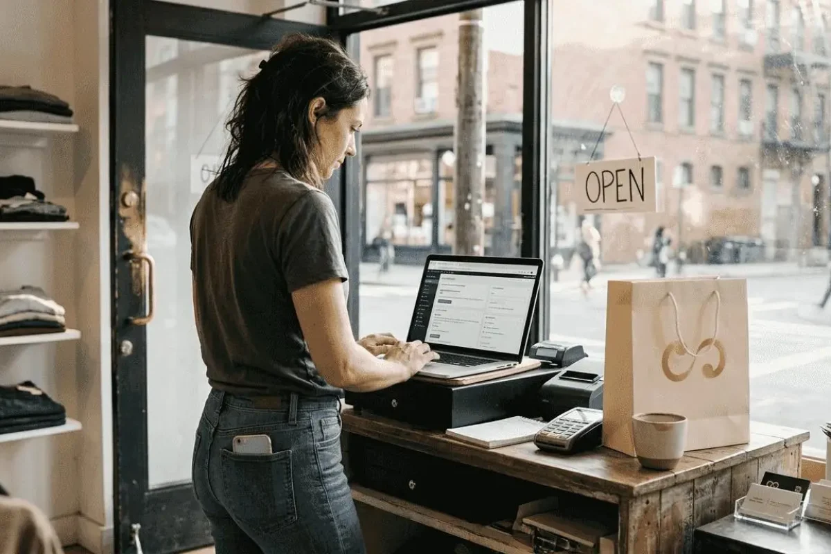 Small business storefront representing financing options for business owners and growing companies.